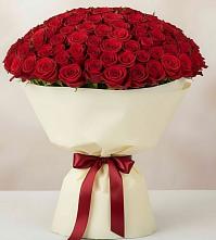 Букет 101 Красная роза Милано в Амзя