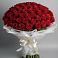Букет 101 Красная роза Блэк Мэджик в Амзя