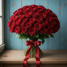 Букет Красные розы Блэк Меджик в Амзя
