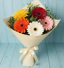 Букет цветов из:  Герберы #REPLACE_PRED# Амзя