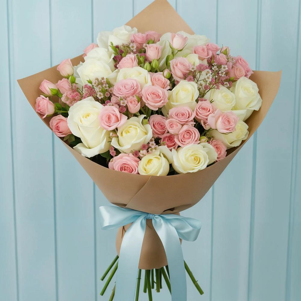 Букет цветов из: Розы в Амзя