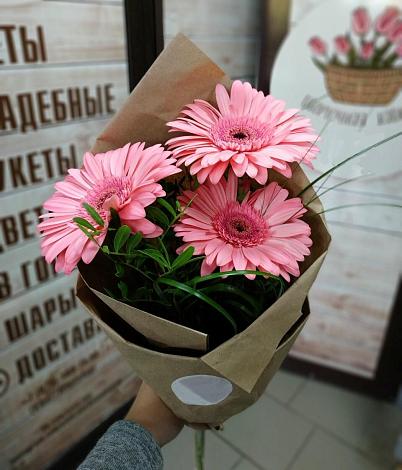 Букет цветов из: Герберы в Амзя