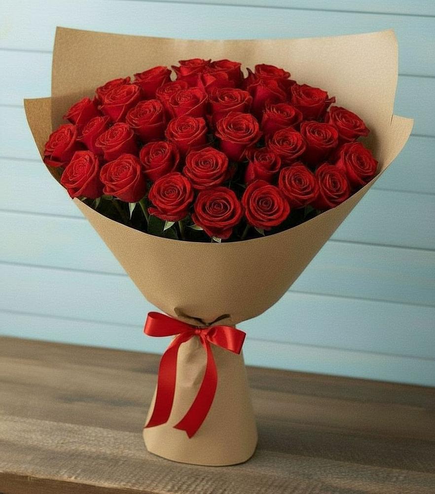 Букет Красные розы Милано в Амзя