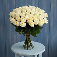 Букет 51 Белая роза Эдлесс Лав #REPLACE_PRED# Амзя