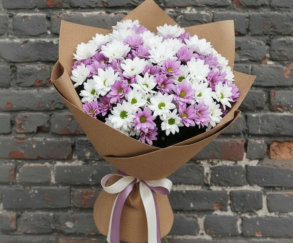 Букет цветов из: Хризантемы в Амзя