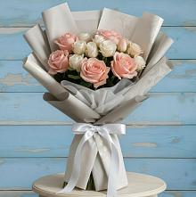 Букет цветов из:  Розы в Амзя