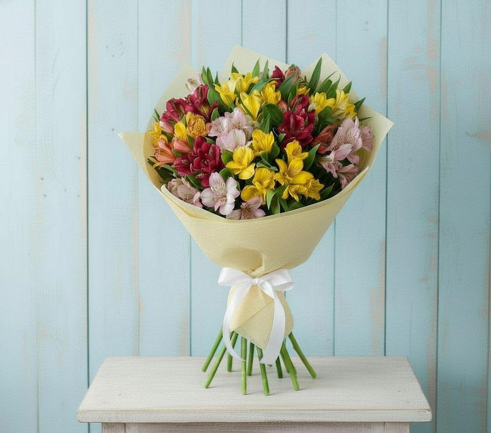 Букет цветов из: Альстромерии в Амзя