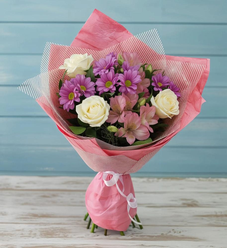 Букет цветов из: Герберы в Амзя