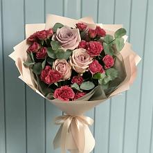 Букет цветов из:  Гвоздики и Розы #REPLACE_PRED# Амзя