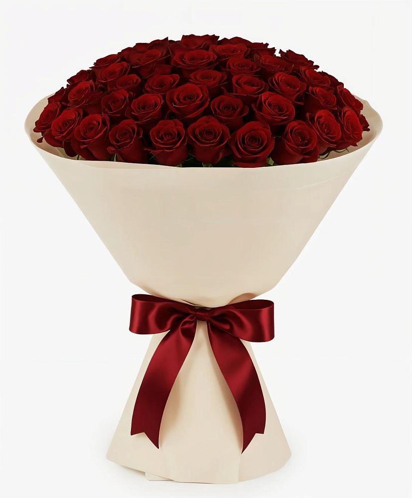 Букет 101 Бордовая роза Блэк Бакарра в Амзя